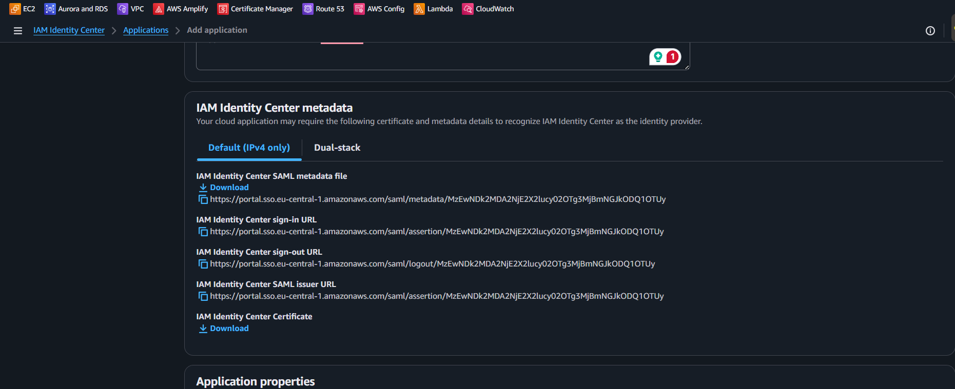 Self Service App Config 2