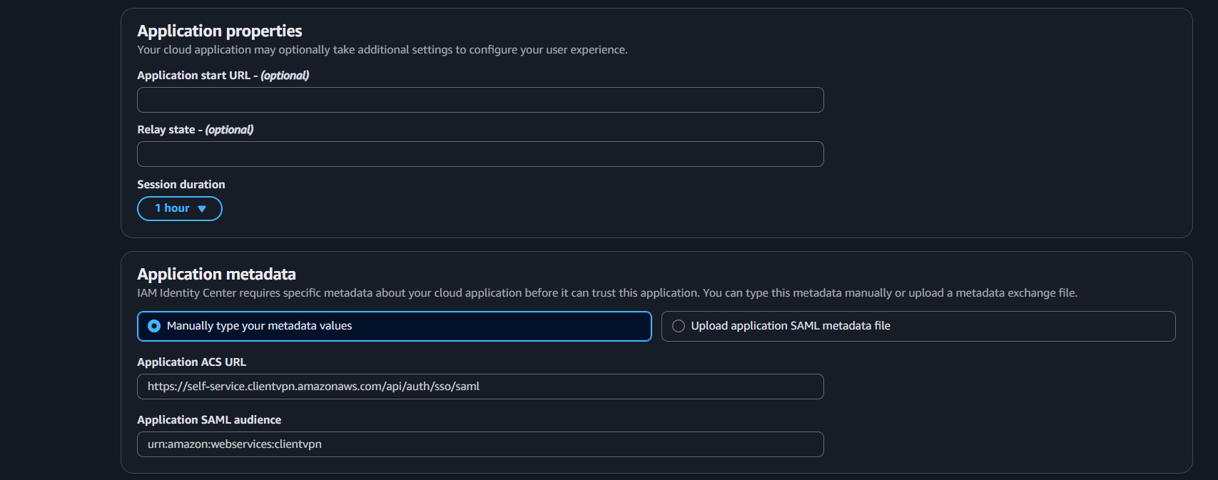 Self Service Metadata Values