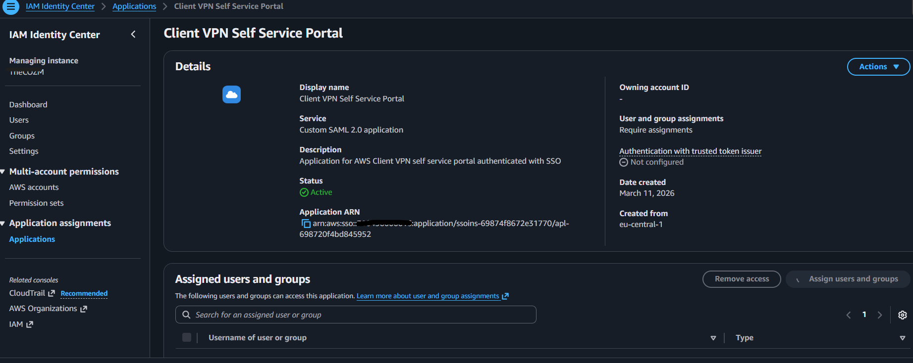 Self Service App Created
