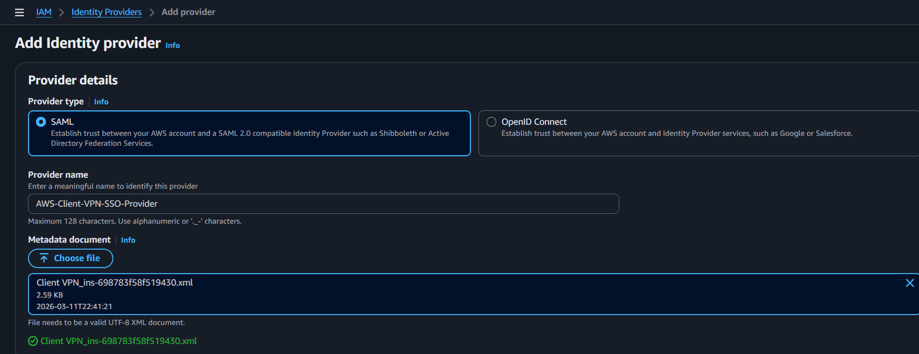 Client VPN IAM Provider