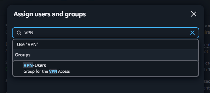 Assign Users and Groups