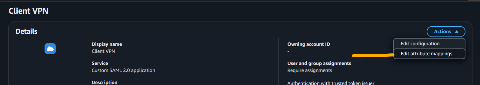 Edit Attribute Mappings