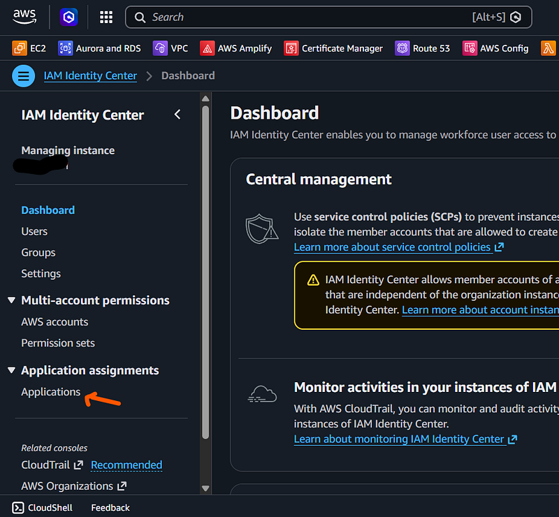 IAM Identity Center Applications